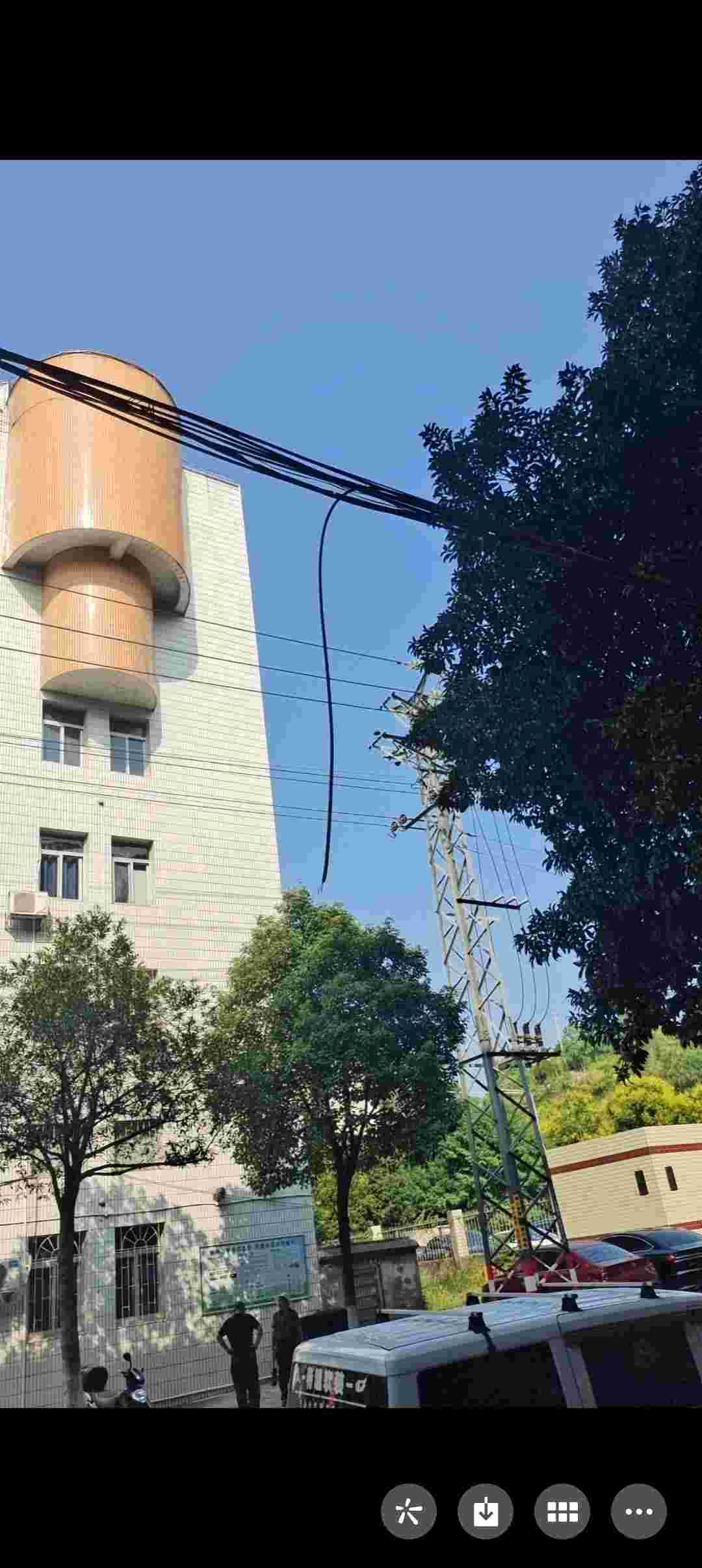 空中飞线掉落