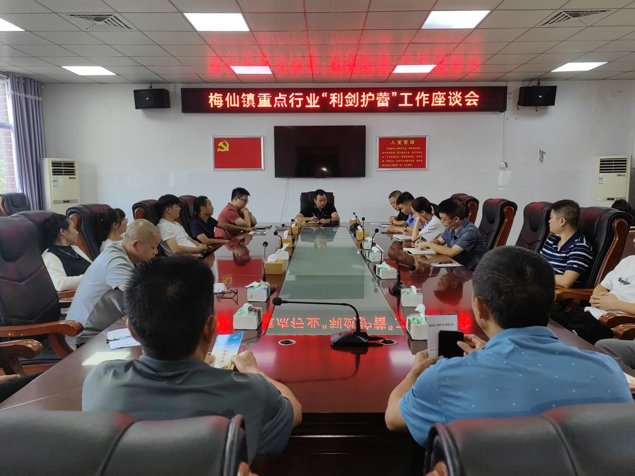 梅仙镇召开重点行业“利剑护蕾·雷霆行动”业务培训暨谈心谈话会——梅仙镇“利剑护蕾·雷霆行动”系列报道（七）