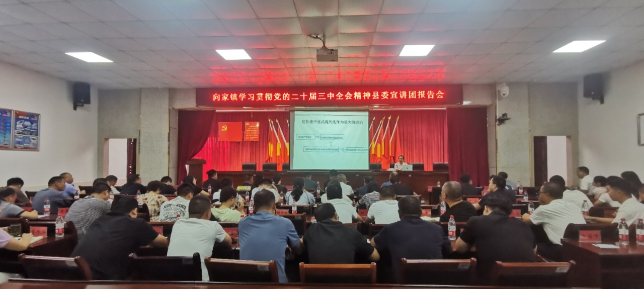 向家镇举行学习贯彻党的二十届三中全会精神县委宣讲团报告会
