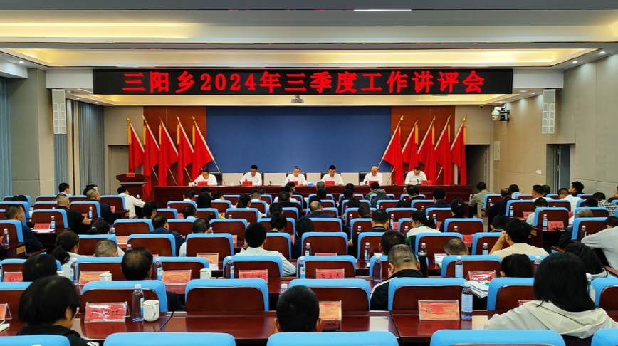冲刺四季度，打赢收官战丨三阳乡召开2024年三季度工作讲评会