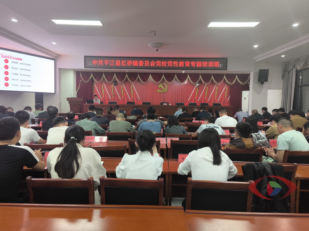 【四色党建·筑牢橙色根基】虹桥镇：上专题党课 长征精神永放光芒