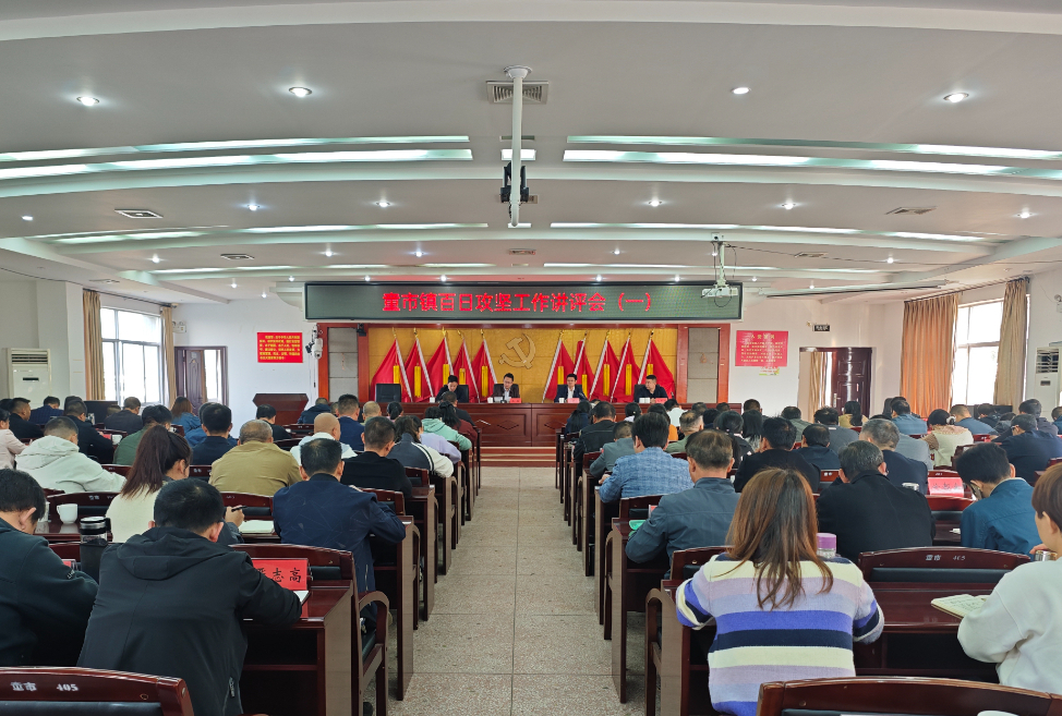 以评促改，以改促优：童市镇召开百日攻坚工作讲评会（一）