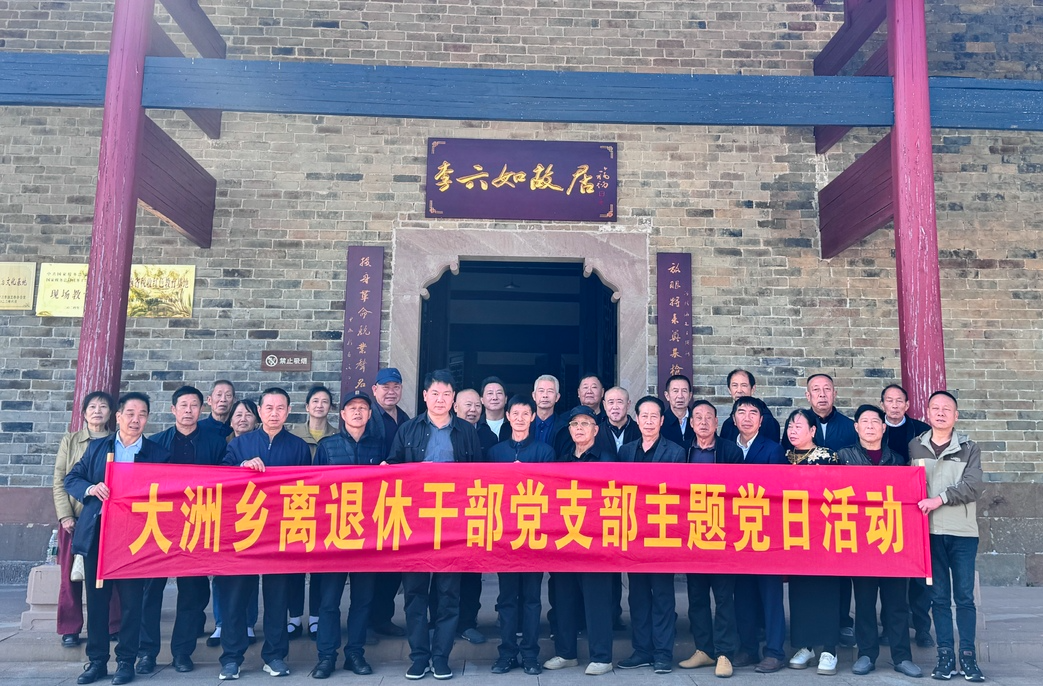 余热映初心，奉献不言老——大洲乡离退休干部党支部开展主题党日活动