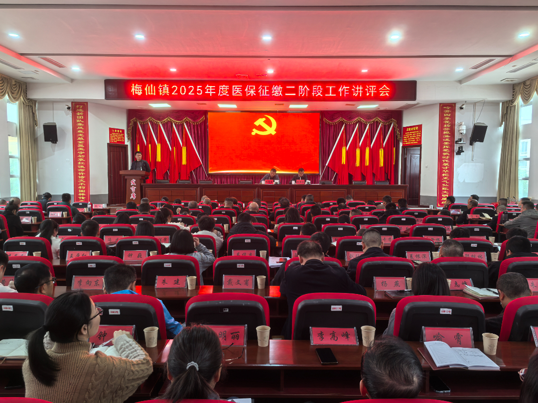紧盯任务不放松 全力出击抓落实——梅仙镇召开镇村干部大会