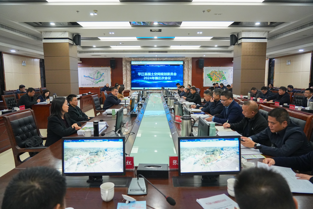 县国土空间规划委员会2024年度第三次会议召开