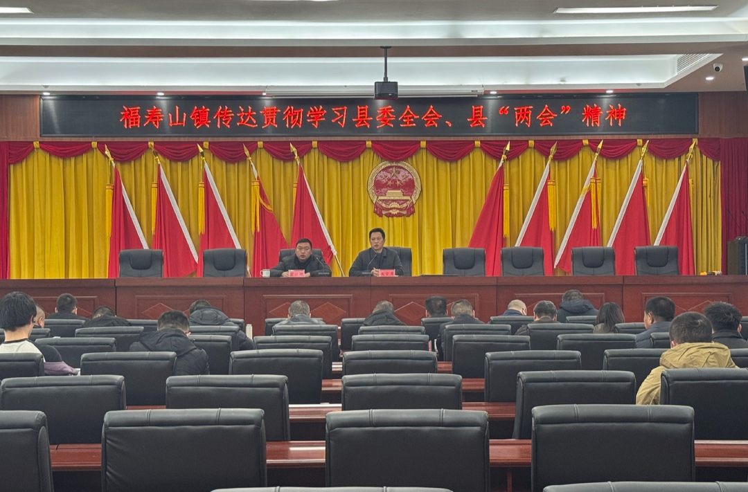 福寿山镇传达学习县委全会和“两会”会议精神
