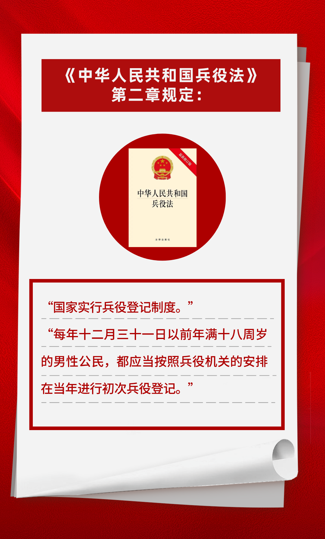 即将开始！平江适龄男子都要登记