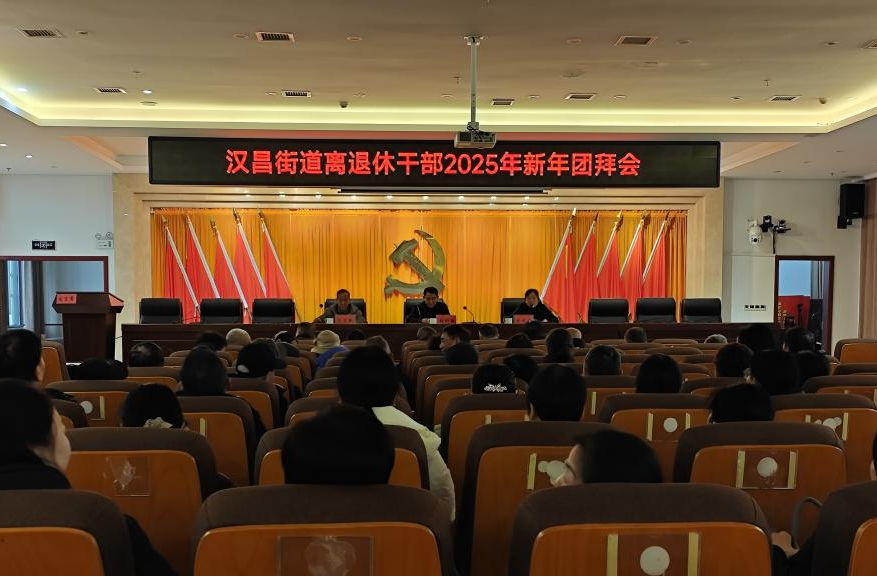 匠心初心交相映，致敬荣光颂芳华——汉昌街道召开离退休干部2025年新年团拜会