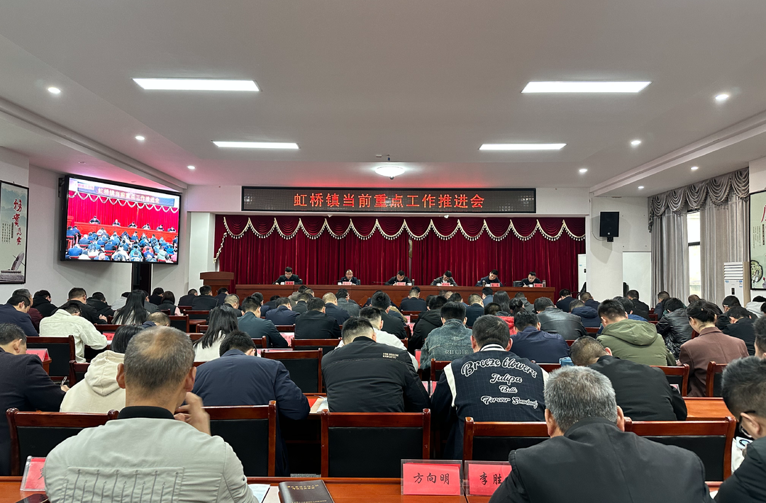 奋楫笃行 臻于至善——虹桥镇召开当前重点工作推进会