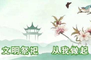 烟雨润清明，心香寄故人——三墩乡文明祭扫倡议书