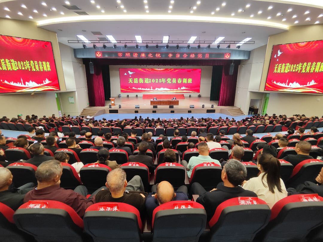 春训充电强本领 勇担使命建新功 ——天岳街道举办2025年度党员春训班