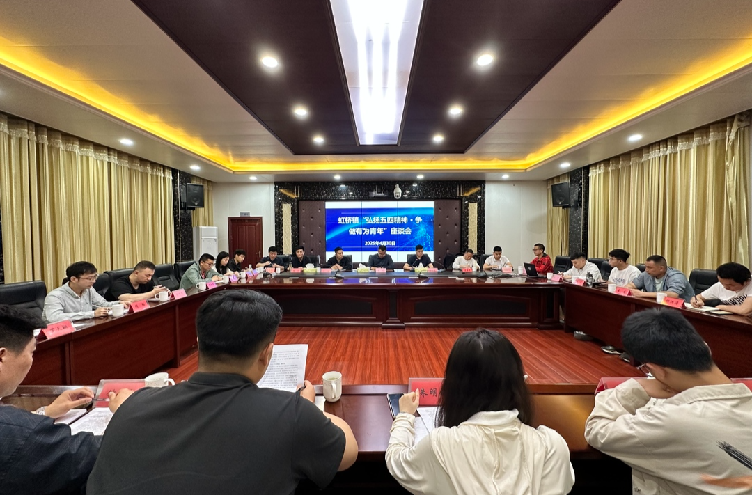 弘扬五四精神·争做有为青年——虹桥镇召开青年干部座谈会