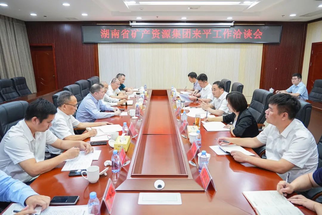 湖南省礦產(chǎn)資源集團有限責任公司來平洽談