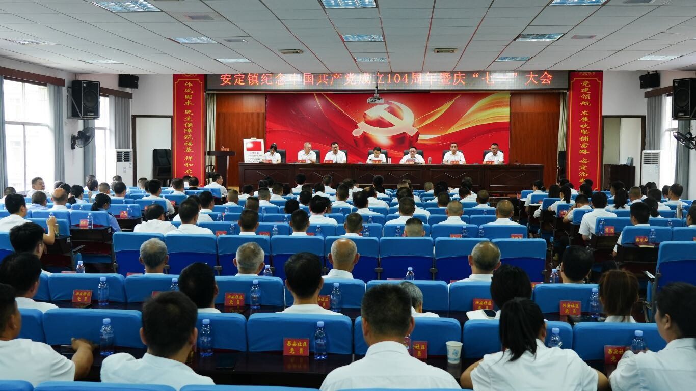 “云”聚党旗下，共庆建党节——安定镇举行庆祝中国共产党成立104周年暨庆“七一”大会