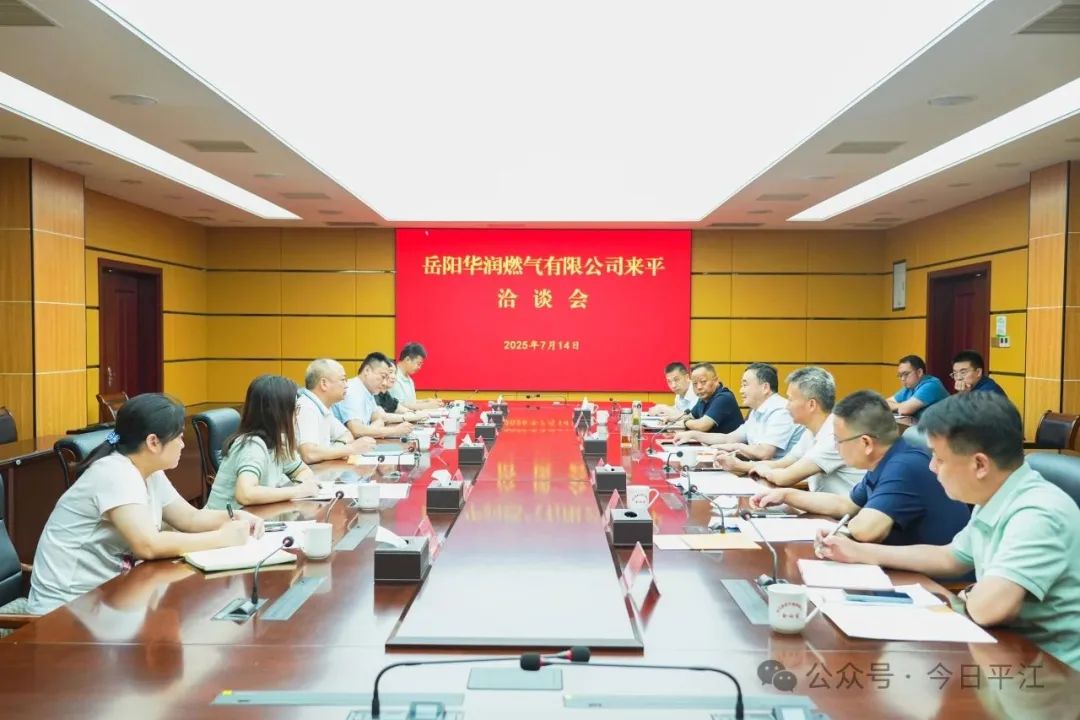 岳阳华润燃气有限公司来平洽谈