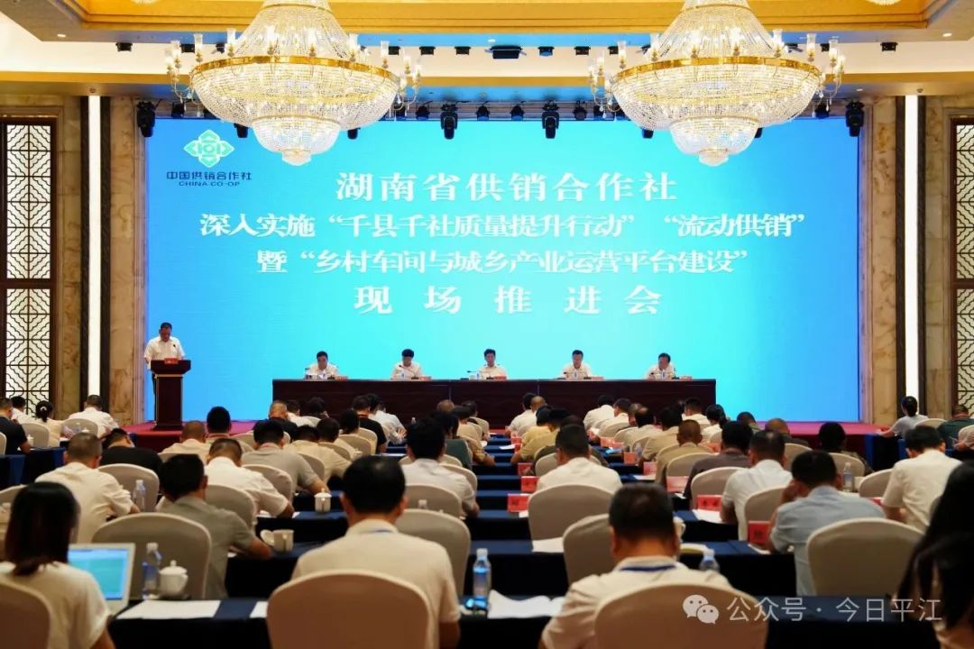 省供銷合作社在平江召開現(xiàn)場推進(jìn)會，劉正仁書記作經(jīng)驗分享