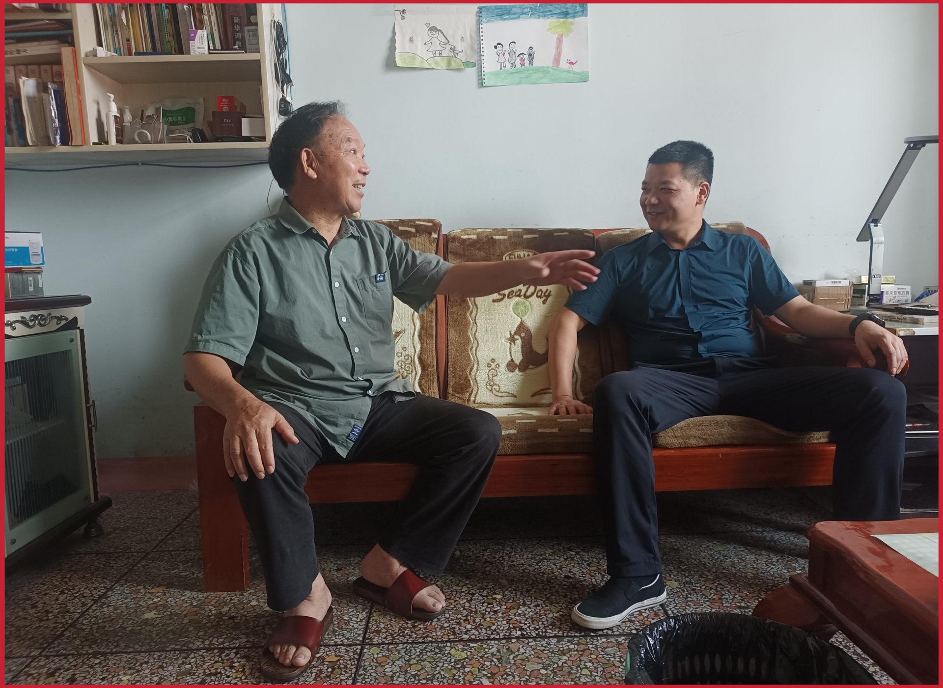 园艺示范中心开展“八一”走访慰问 党委关怀情暖退役老兵