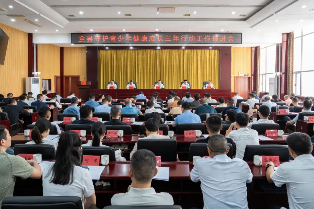 全县守护青少年健康成长三年行动工作推进会召开